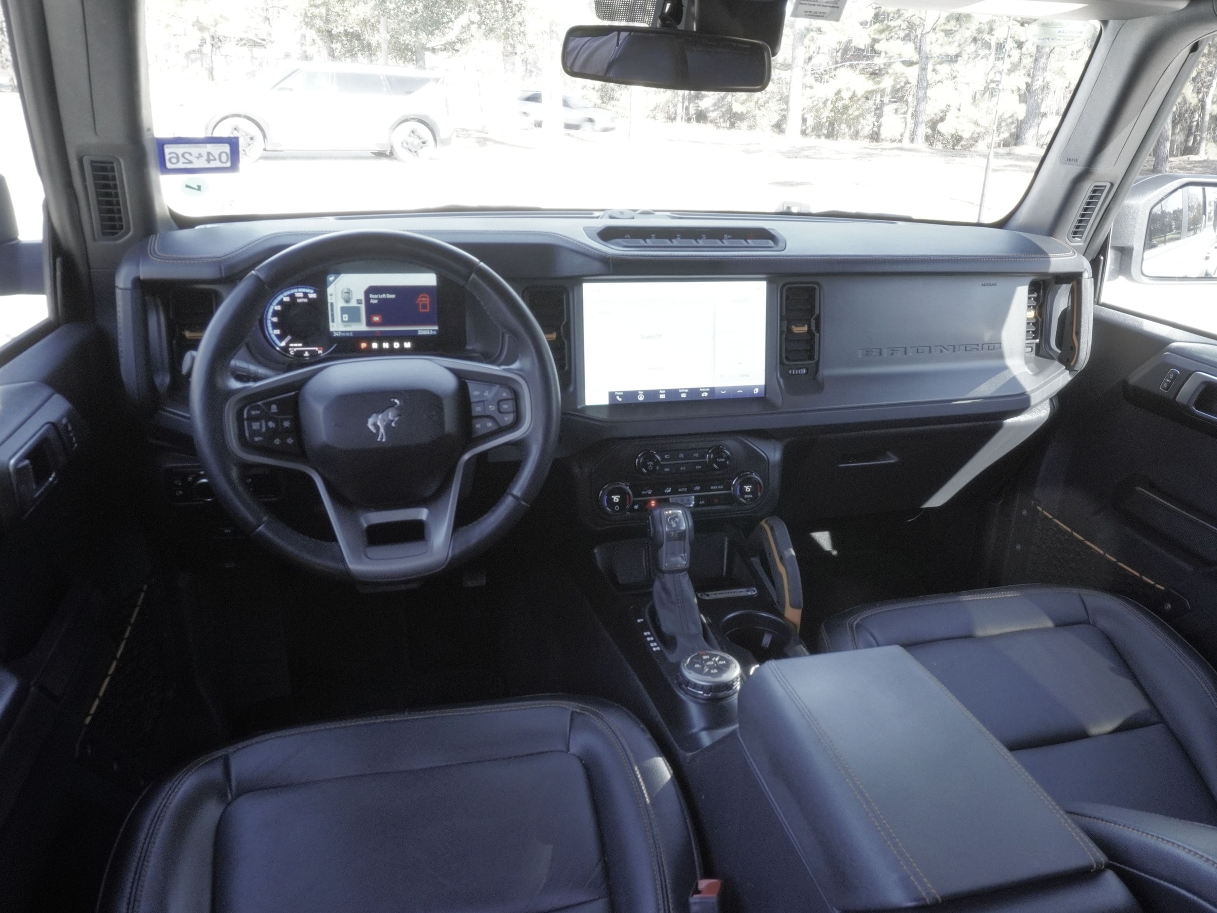 Ford Bronco dashboard touchscreen display