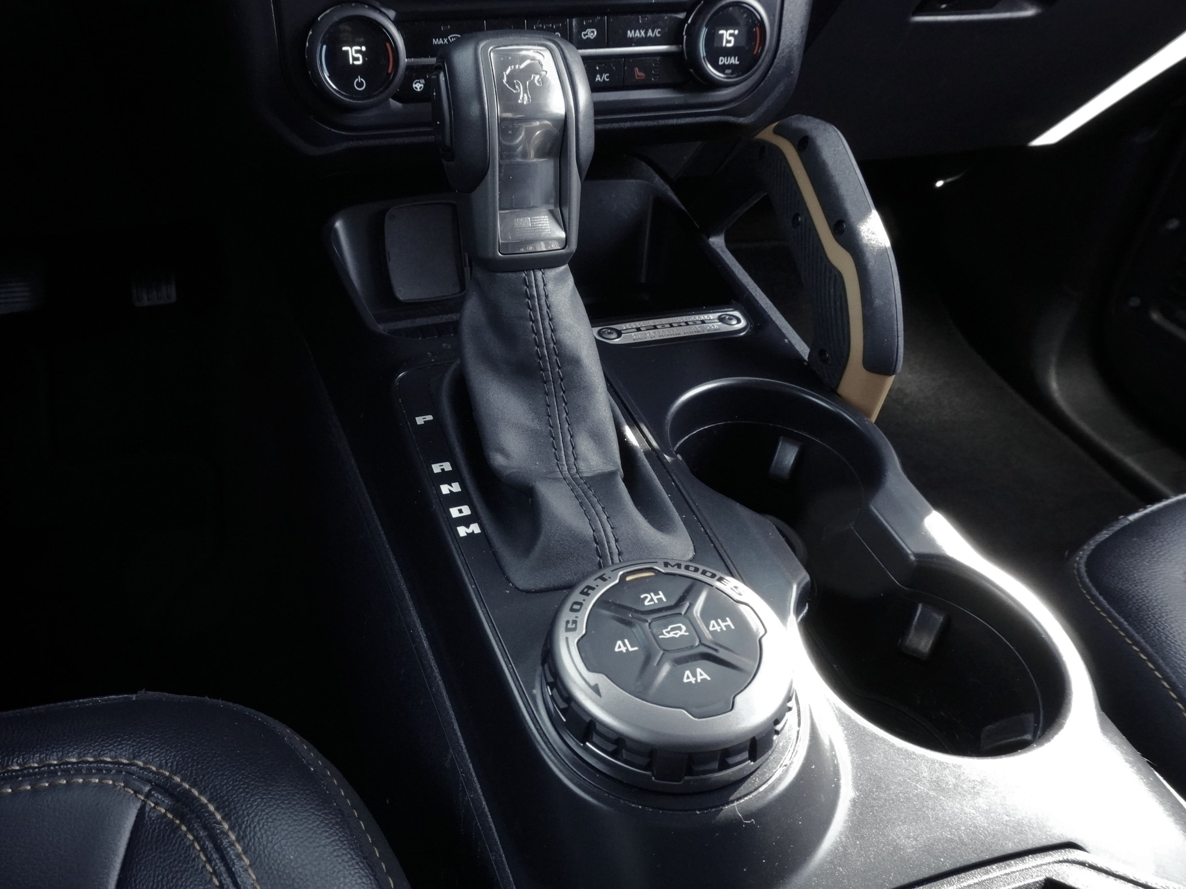 Ford Bronco GOAT mode shifter console